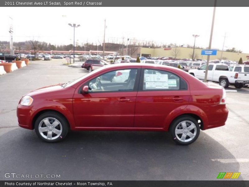 Sport Red / Charcoal 2011 Chevrolet Aveo LT Sedan