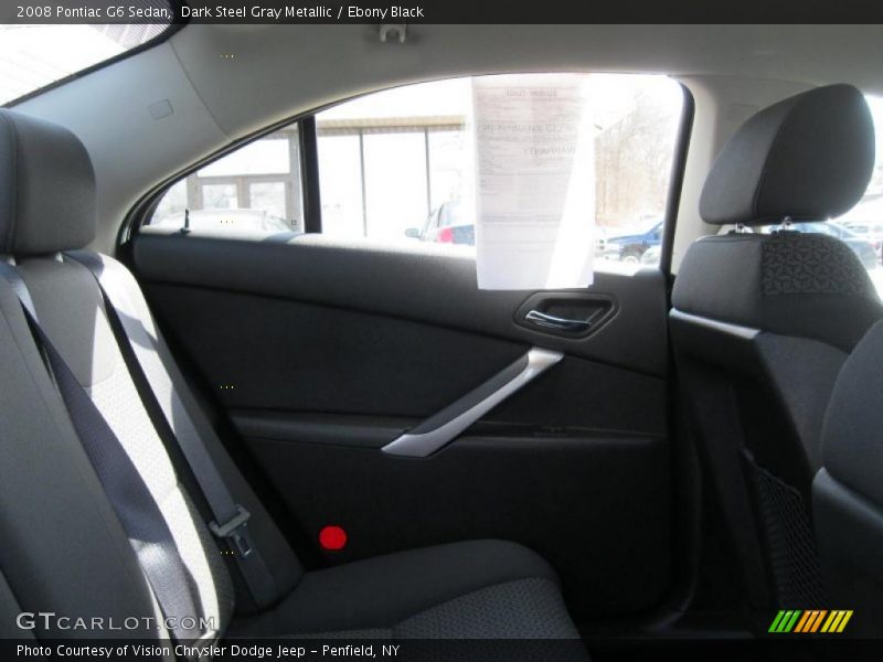 Dark Steel Gray Metallic / Ebony Black 2008 Pontiac G6 Sedan