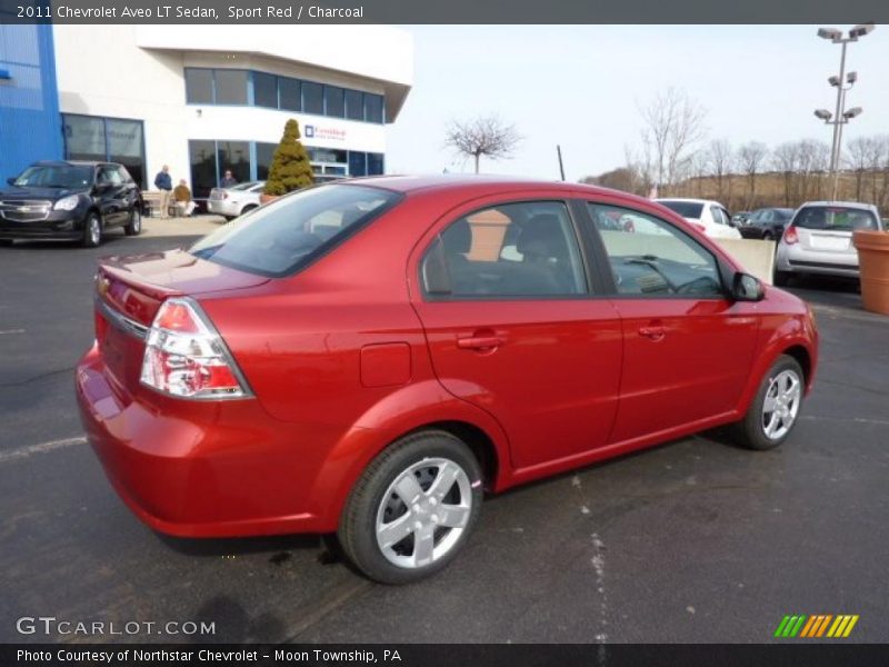 Sport Red / Charcoal 2011 Chevrolet Aveo LT Sedan