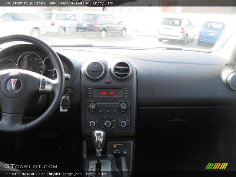 Dark Steel Gray Metallic / Ebony Black 2008 Pontiac G6 Sedan