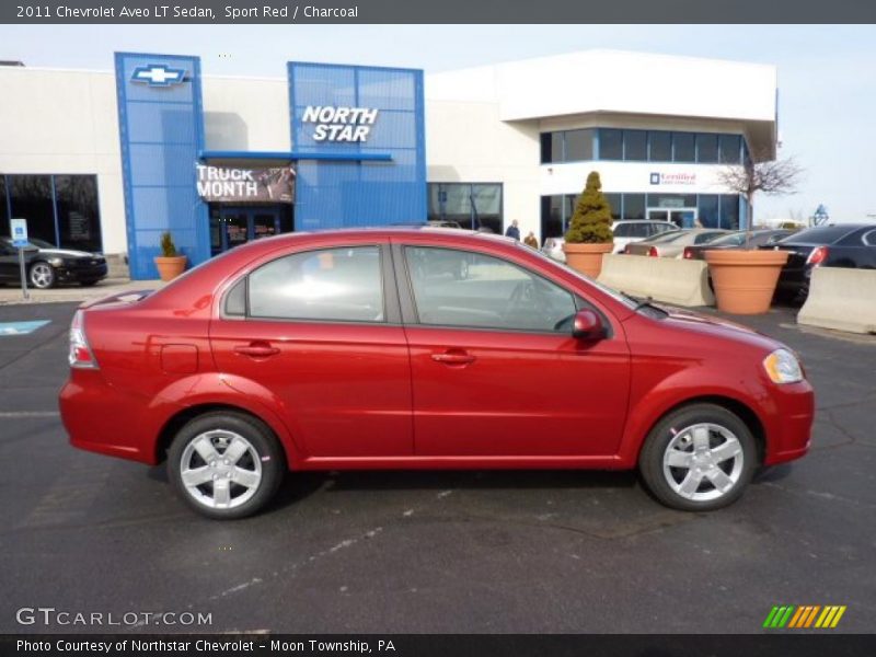 Sport Red / Charcoal 2011 Chevrolet Aveo LT Sedan