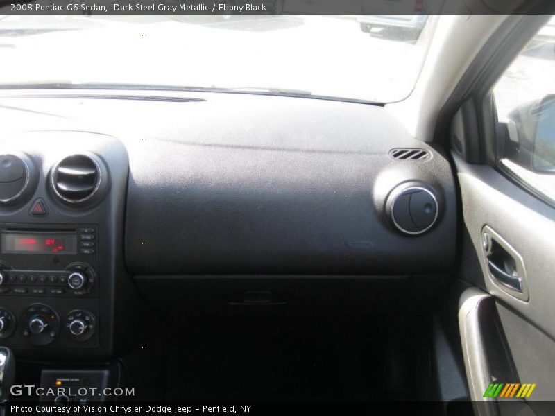 Dark Steel Gray Metallic / Ebony Black 2008 Pontiac G6 Sedan
