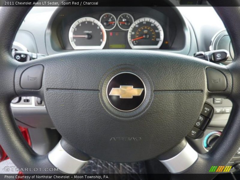 Sport Red / Charcoal 2011 Chevrolet Aveo LT Sedan