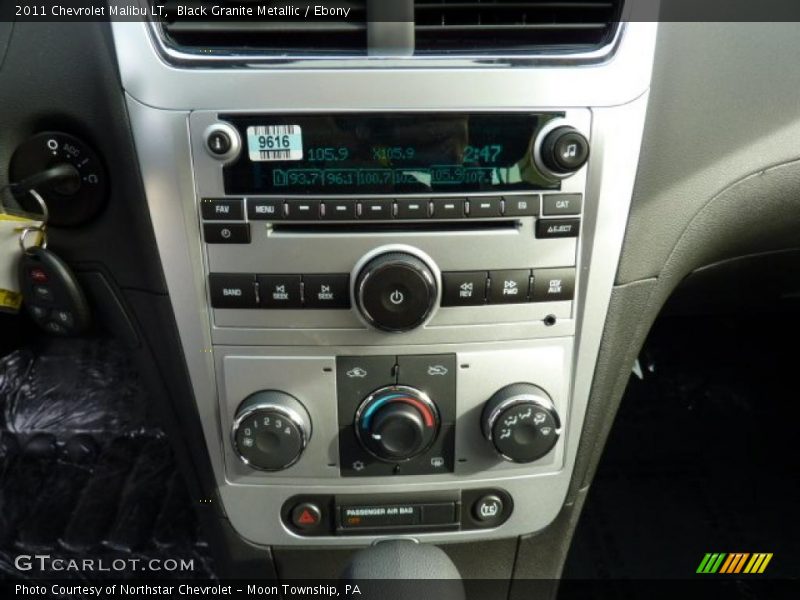 Black Granite Metallic / Ebony 2011 Chevrolet Malibu LT
