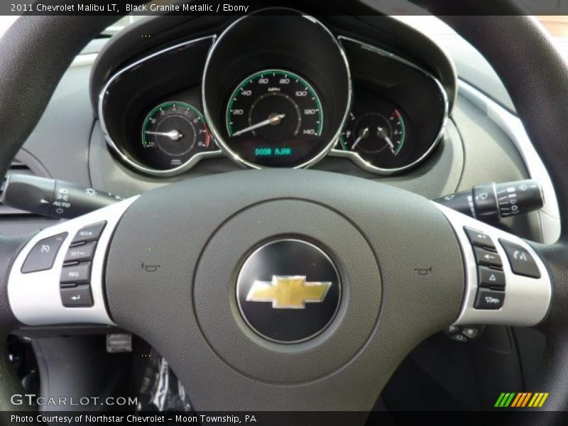 Black Granite Metallic / Ebony 2011 Chevrolet Malibu LT