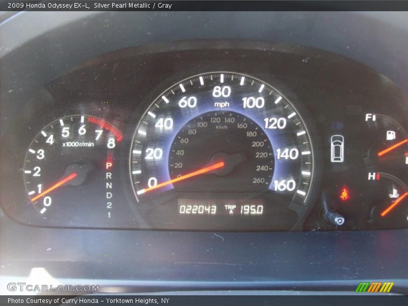 Silver Pearl Metallic / Gray 2009 Honda Odyssey EX-L