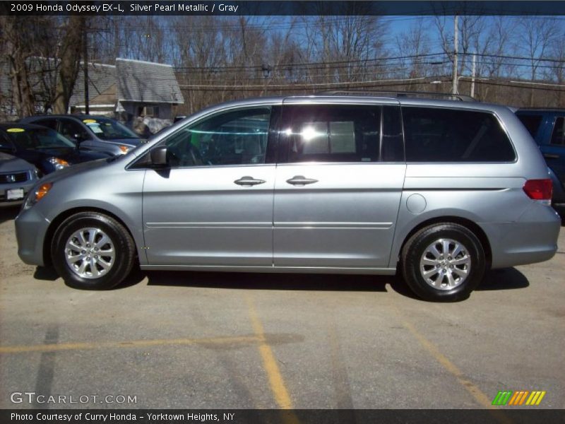 Silver Pearl Metallic / Gray 2009 Honda Odyssey EX-L