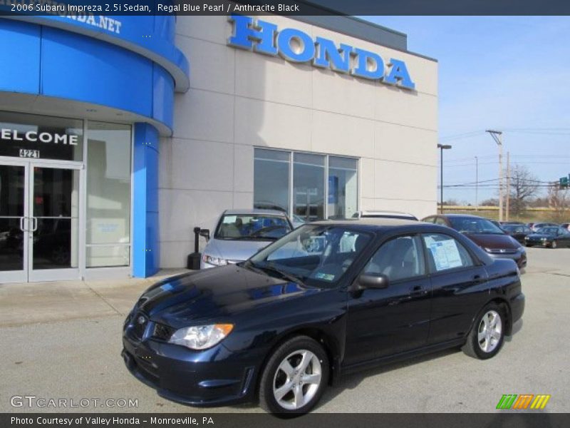 Regal Blue Pearl / Anthracite Black 2006 Subaru Impreza 2.5i Sedan