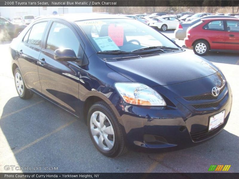 Nautical Blue Metallic / Dark Charcoal 2008 Toyota Yaris Sedan