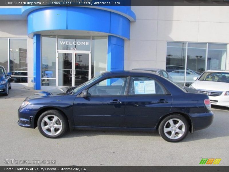Regal Blue Pearl / Anthracite Black 2006 Subaru Impreza 2.5i Sedan