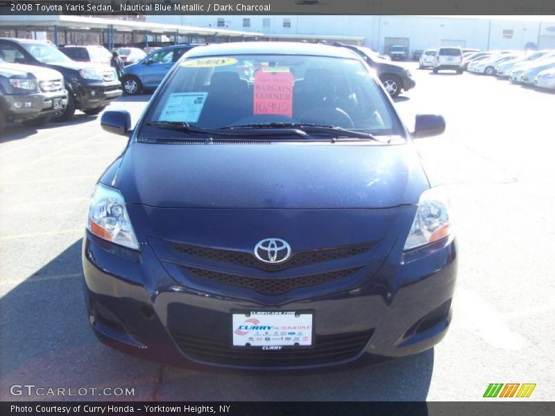 Nautical Blue Metallic / Dark Charcoal 2008 Toyota Yaris Sedan