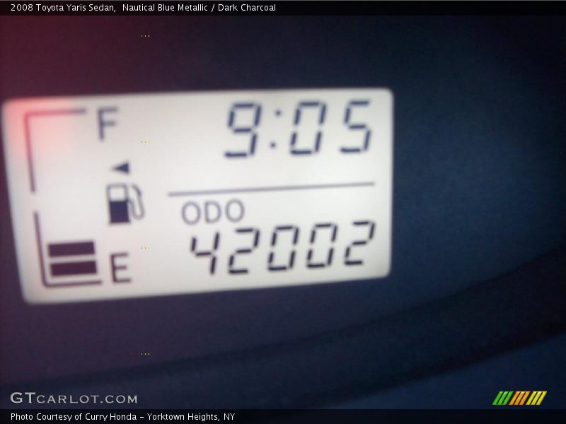 Nautical Blue Metallic / Dark Charcoal 2008 Toyota Yaris Sedan