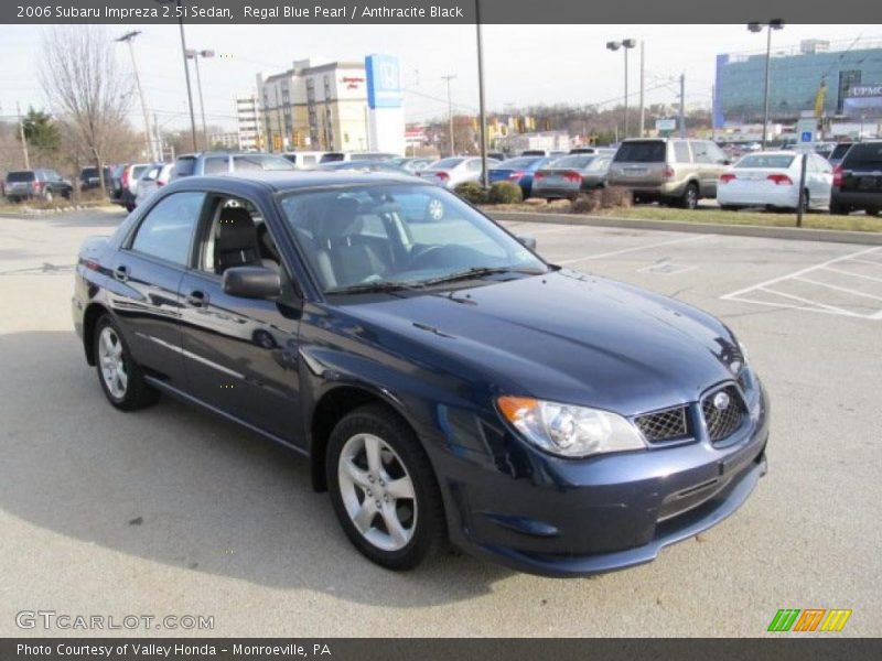 Regal Blue Pearl / Anthracite Black 2006 Subaru Impreza 2.5i Sedan