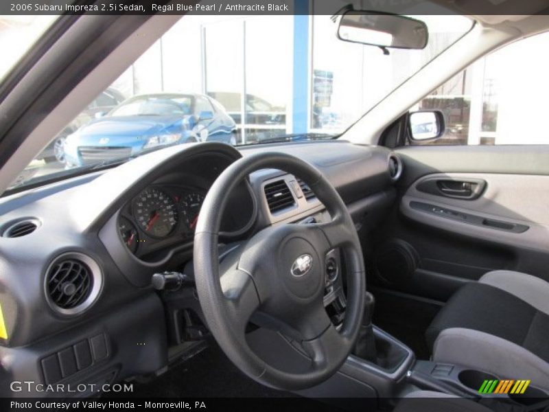 Regal Blue Pearl / Anthracite Black 2006 Subaru Impreza 2.5i Sedan