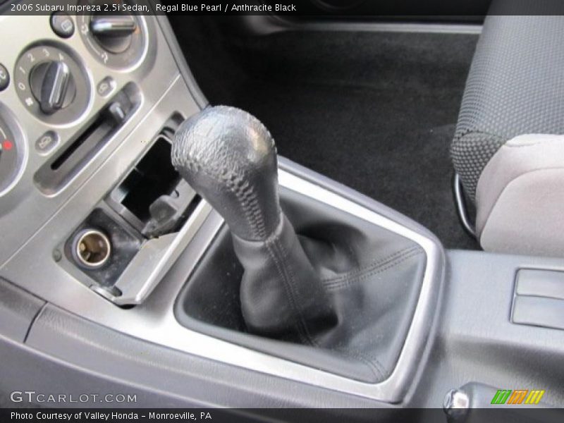 Regal Blue Pearl / Anthracite Black 2006 Subaru Impreza 2.5i Sedan