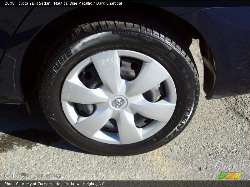 Nautical Blue Metallic / Dark Charcoal 2008 Toyota Yaris Sedan