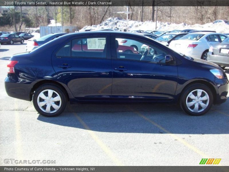Nautical Blue Metallic / Dark Charcoal 2008 Toyota Yaris Sedan
