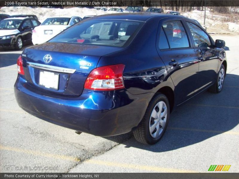 Nautical Blue Metallic / Dark Charcoal 2008 Toyota Yaris Sedan