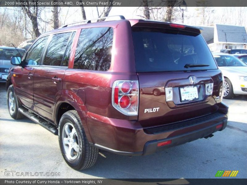 Dark Cherry Pearl / Gray 2008 Honda Pilot Special Edition 4WD