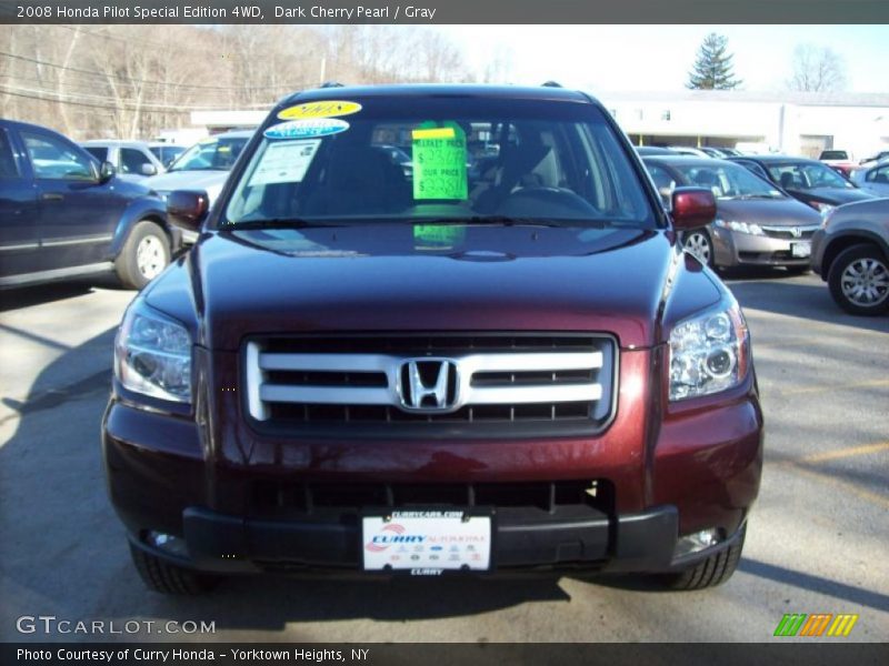 Dark Cherry Pearl / Gray 2008 Honda Pilot Special Edition 4WD