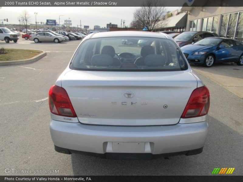 Alpine Silver Metallic / Shadow Gray 2000 Toyota ECHO Sedan