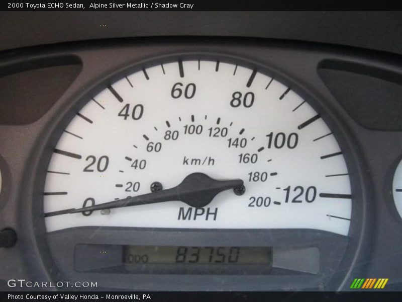 Alpine Silver Metallic / Shadow Gray 2000 Toyota ECHO Sedan
