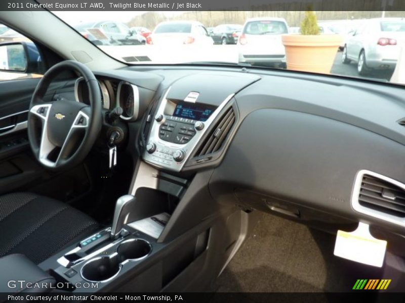 Twilight Blue Metallic / Jet Black 2011 Chevrolet Equinox LT AWD