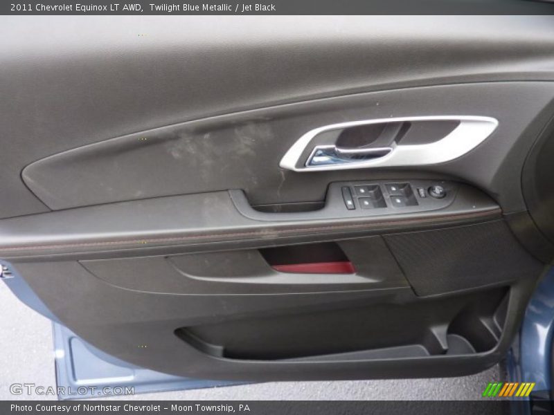 Twilight Blue Metallic / Jet Black 2011 Chevrolet Equinox LT AWD