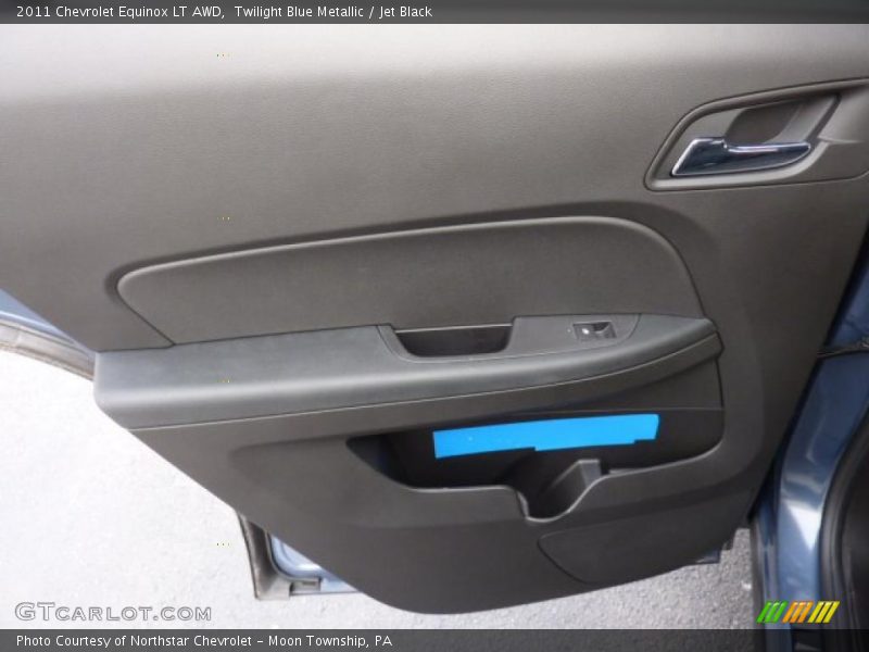 Twilight Blue Metallic / Jet Black 2011 Chevrolet Equinox LT AWD