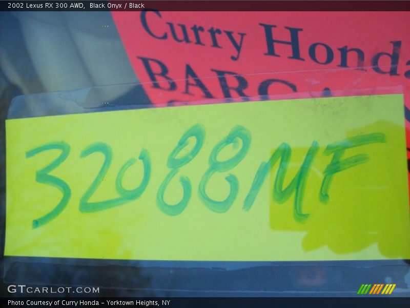 Black Onyx / Black 2002 Lexus RX 300 AWD