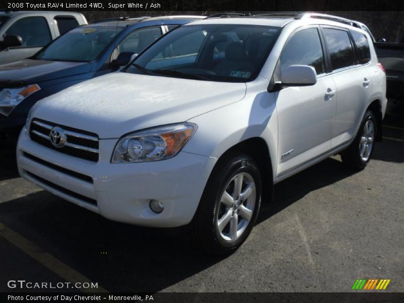 Super White / Ash 2008 Toyota RAV4 Limited 4WD