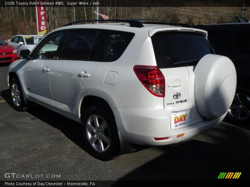 Super White / Ash 2008 Toyota RAV4 Limited 4WD