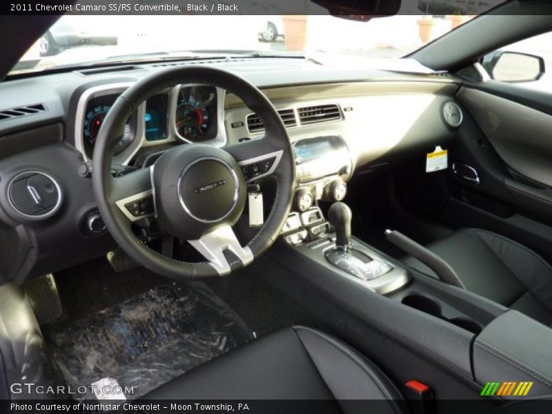 Black Interior - 2011 Camaro SS/RS Convertible 
