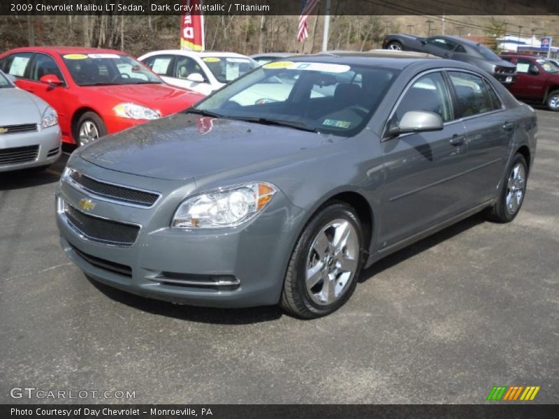 Dark Gray Metallic / Titanium 2009 Chevrolet Malibu LT Sedan