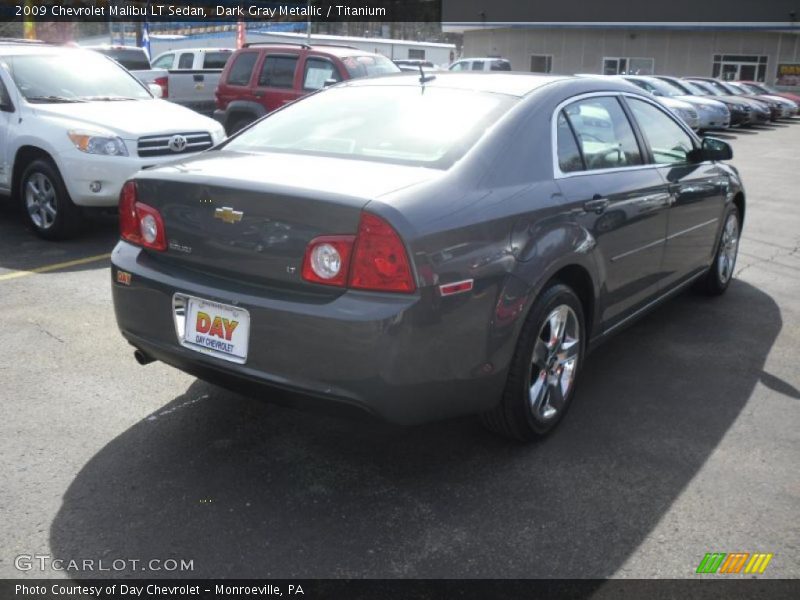 Dark Gray Metallic / Titanium 2009 Chevrolet Malibu LT Sedan