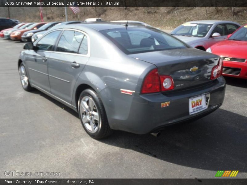 Dark Gray Metallic / Titanium 2009 Chevrolet Malibu LT Sedan