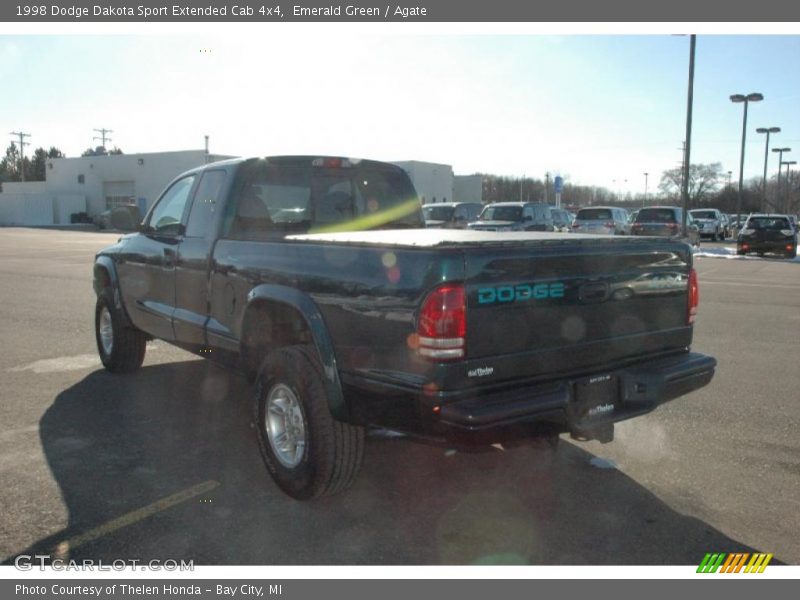 Emerald Green / Agate 1998 Dodge Dakota Sport Extended Cab 4x4