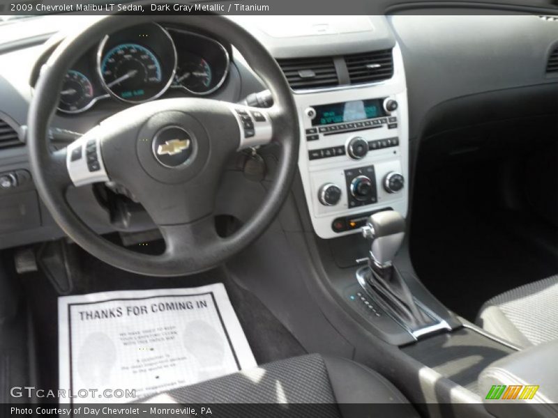 Dark Gray Metallic / Titanium 2009 Chevrolet Malibu LT Sedan