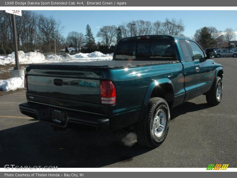 Emerald Green / Agate 1998 Dodge Dakota Sport Extended Cab 4x4