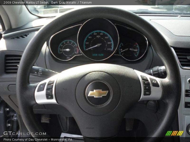 Dark Gray Metallic / Titanium 2009 Chevrolet Malibu LT Sedan