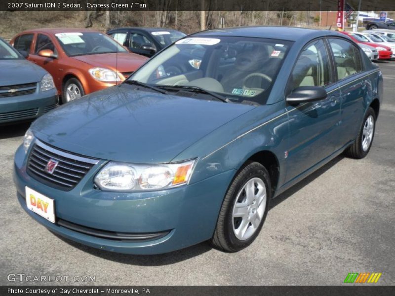 Cypress Green / Tan 2007 Saturn ION 2 Sedan