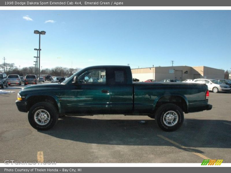 Emerald Green / Agate 1998 Dodge Dakota Sport Extended Cab 4x4