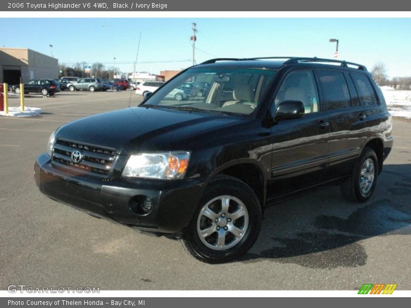 Black / Ivory Beige 2006 Toyota Highlander V6 4WD