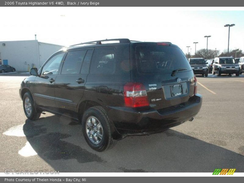 Black / Ivory Beige 2006 Toyota Highlander V6 4WD