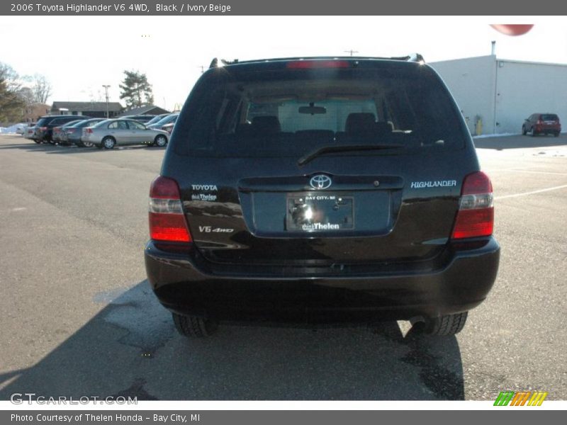 Black / Ivory Beige 2006 Toyota Highlander V6 4WD