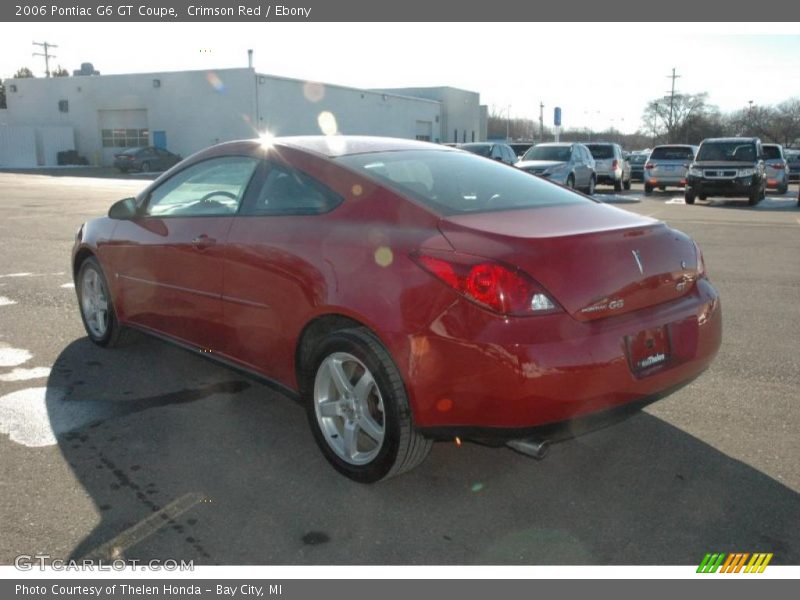 Crimson Red / Ebony 2006 Pontiac G6 GT Coupe