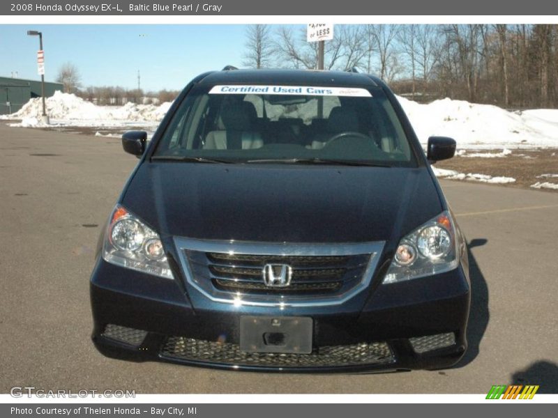 Baltic Blue Pearl / Gray 2008 Honda Odyssey EX-L