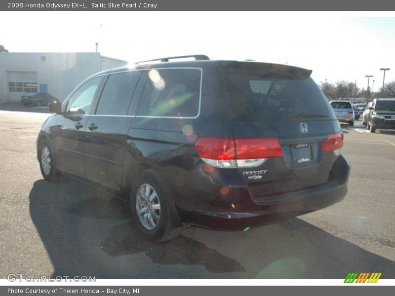 Baltic Blue Pearl / Gray 2008 Honda Odyssey EX-L
