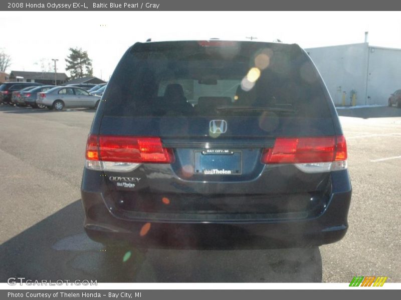 Baltic Blue Pearl / Gray 2008 Honda Odyssey EX-L