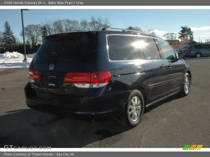 Baltic Blue Pearl / Gray 2008 Honda Odyssey EX-L